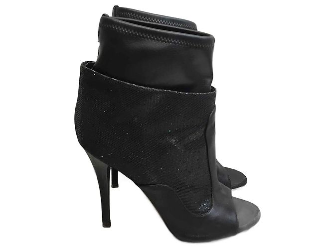 GIUSEPPE ZANOTTI Botines T.EU 37.5 Cuero Negro