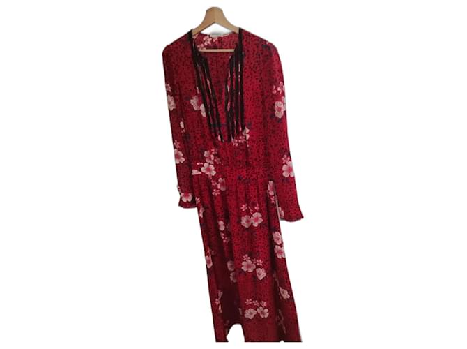 Zadig & Voltaire Dresses Red Silk  ref.1047032