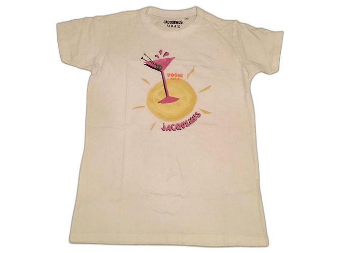 Camiseta Jacquemus para Vogue blanca de algodón Blanco