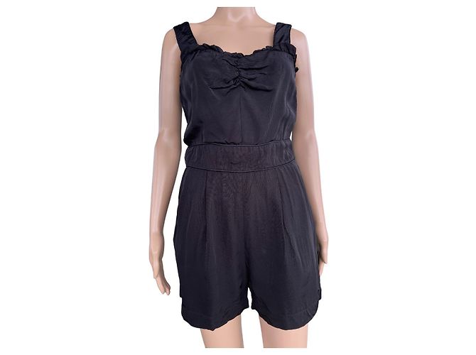 Sandro Black Playsuit