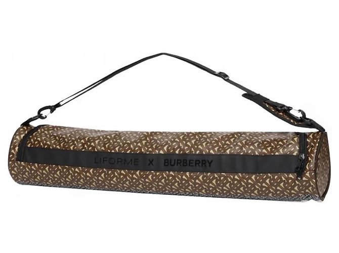 Burberry Liforme Monogram Yoga Mat Brown and Gray