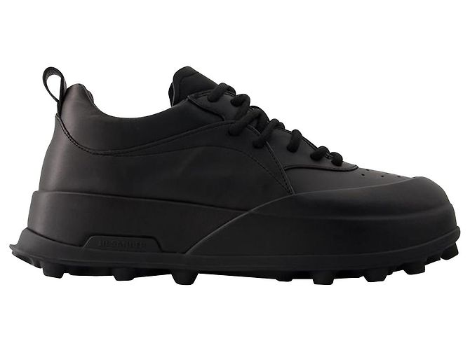 Baskets Jil Sander - Cuir - Noir