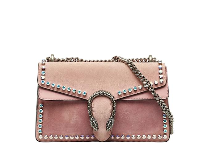 Gucci Studded Suede Medium Dionysus Shoulder Bag 400249 Pink ref.1047344 Joli Closet