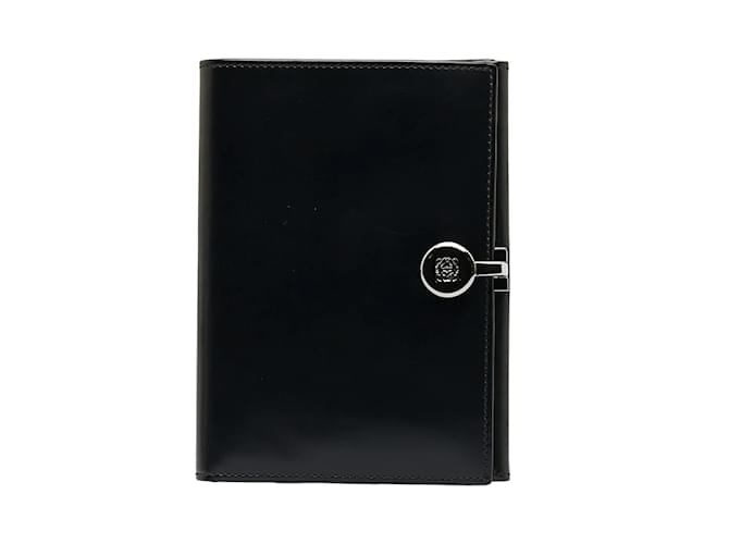 Loewe Leather Bifold Wallet Black  ref.1047361