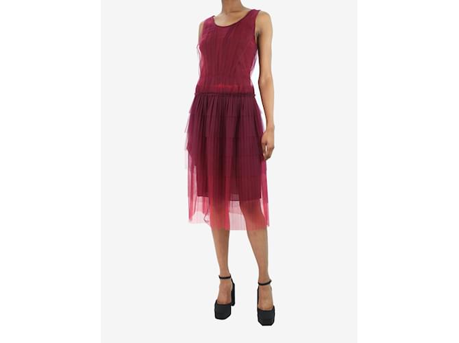 Burberry Purple sleeveless tulle dress - size IT 36 Polyamide  ref.1047366