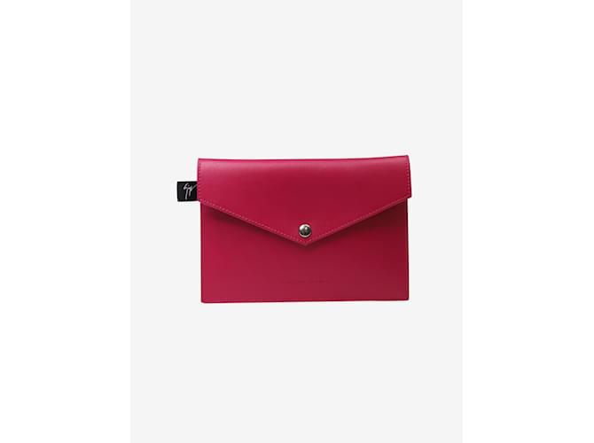 Giuseppe Zanotti Pink envelope clutch  ref.1047371