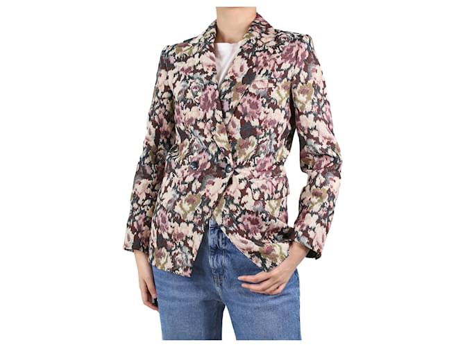 Vilshenko Multicoloured floral jacquard blazer - size UK 8 Multiple colors  ref.1047389