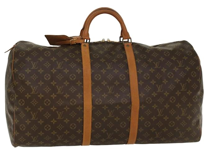 Louis Vuitton Monogram Keepall 60 Boston bag Duffle Brown Travel