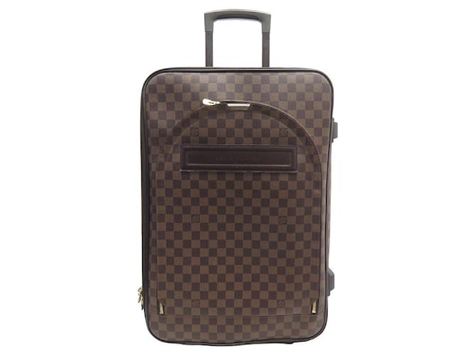 Louis Vuitton Suitcase Pegase Business Damier Ebene 55 Brown in