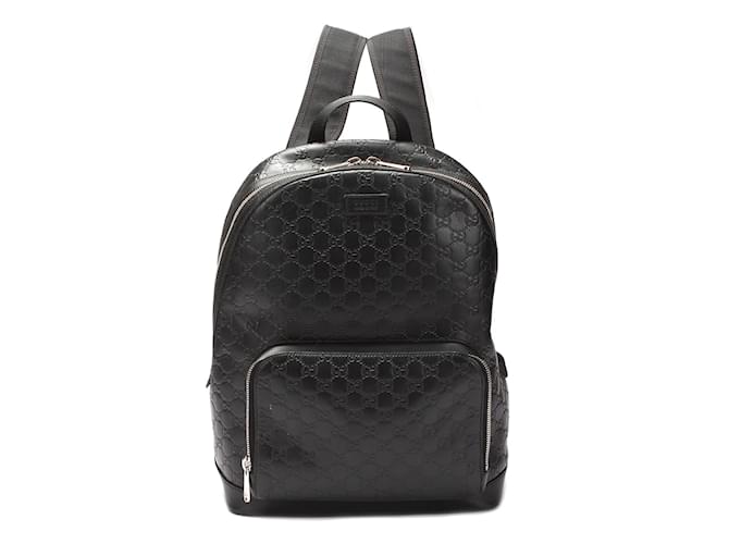 Guccissima Signature Leather Backpack  406370 Black  ref.1047953
