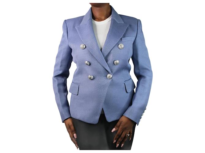 Balmain light blue cheap blazer