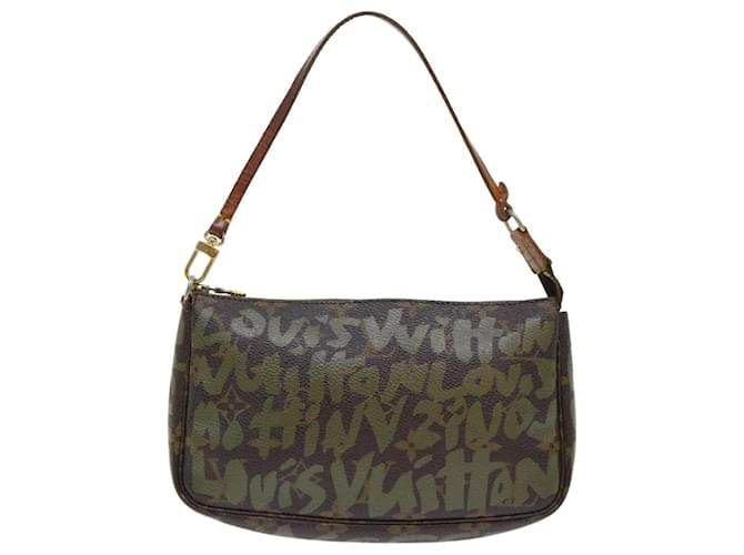 Louis Vuitton Pochette Accessoire Castaño Lienzo  ref.1048024