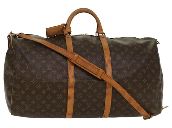 Louis Vuitton Keepall Bandouliere 60 Brown Cloth  ref.1048266