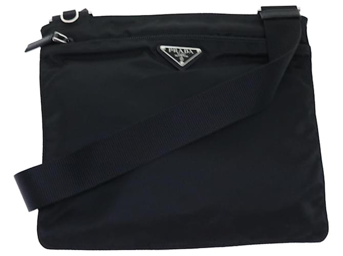 PRADA Shoulder Bag Nylon Black Auth yk8182  ref.1048432
