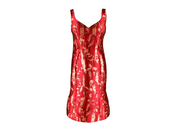 Abito in seta jacquard Vivienne Westwood Red Label Rosso  ref.1048439