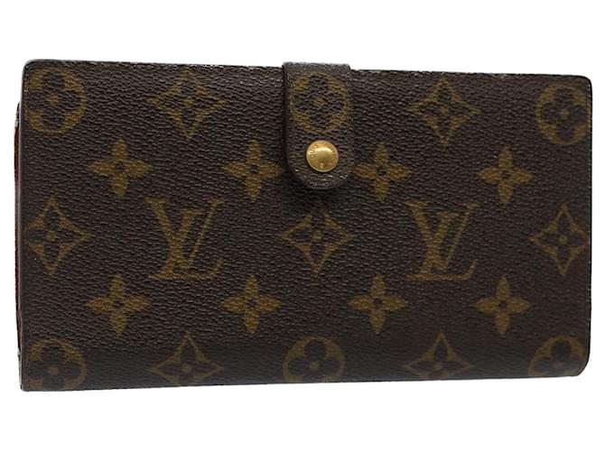 LOUIS VUITTON Monogram Continental clutch Wallet T61217 LV Auth 51536 Cloth  ref.1048460