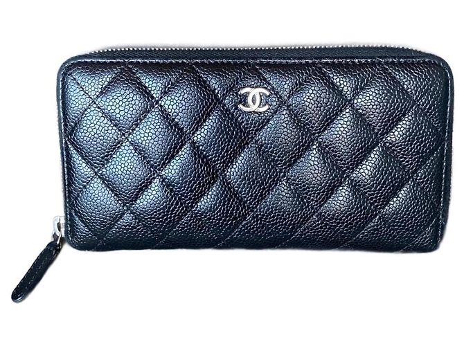 Chanel Timeless Zippy Wallet Black