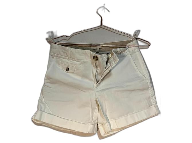 Pantalones cortos blancos de Banana Republic Algodón  ref.1048618