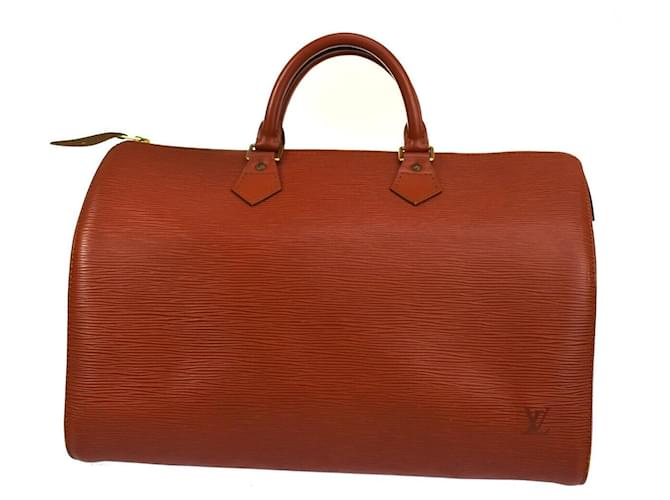 Louis Vuitton Speedy 35 Brown Leather  ref.1048631