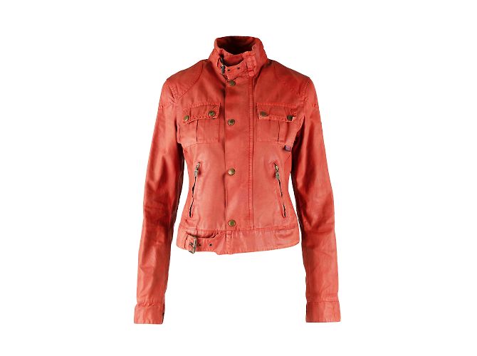 Chaqueta de algodón recubierta de cera de Belstaff Naranja