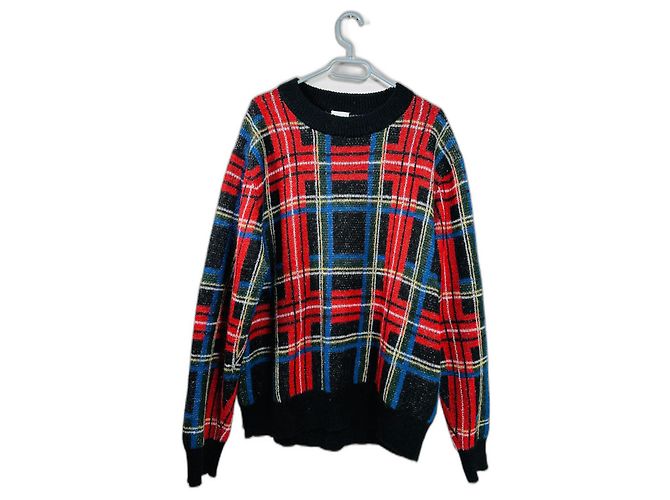Autre Marque H&M Studio Tartan Pullover XL Mehrfarben 