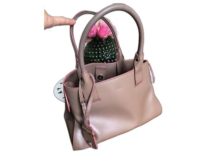 Bolsa de mão Tod's em couro bege