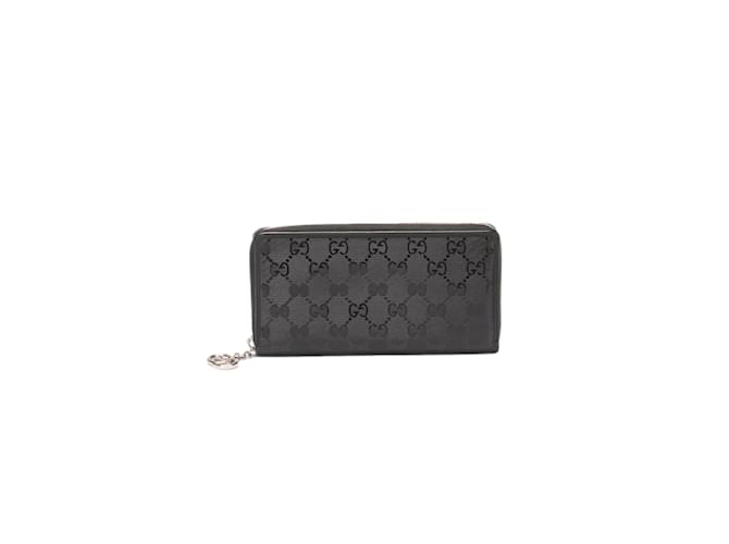 Gucci GG Imprime Long Wallet 212110 Black Cloth  ref.1048760
