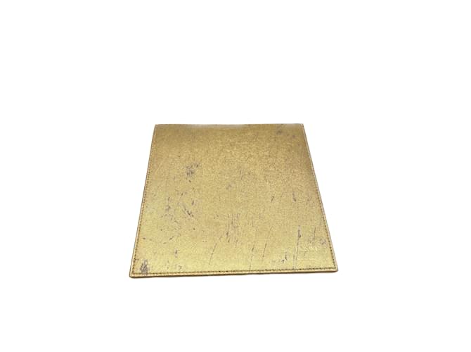 LOEWE  Clutch bags T.  leather Golden  ref.1048819