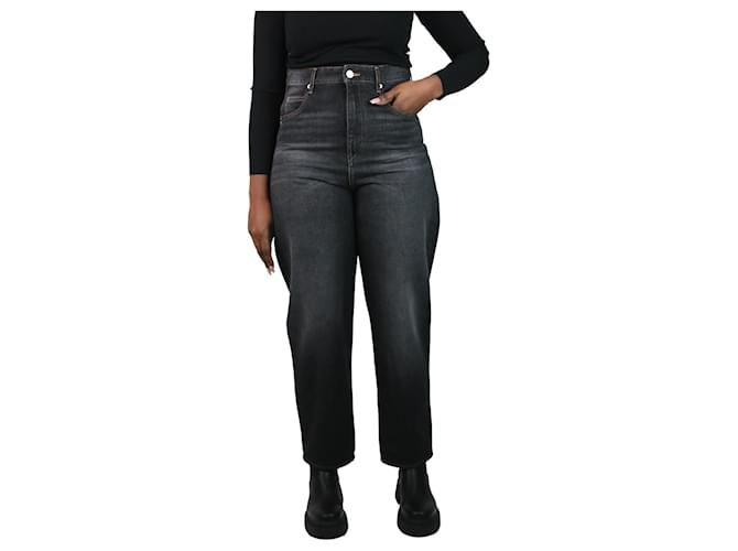 Isabel Marant Etoile Washed black baggy jeans - size UK 14 Cotton  ref.1048824
