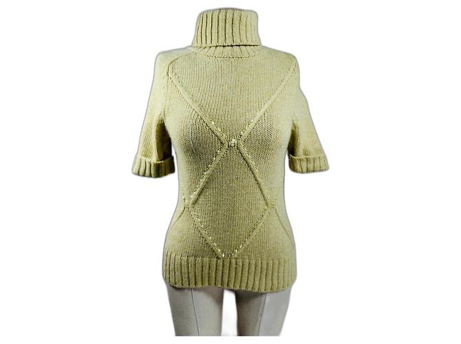 Escada Kaschmirpullover Grün Melange 