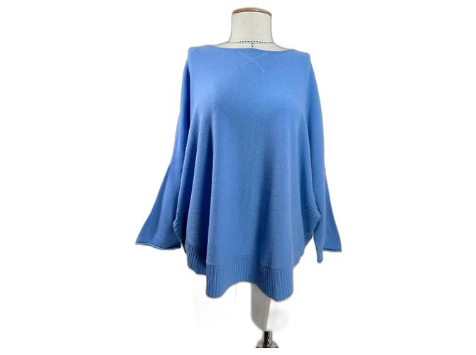 Autre Marque Maglione oversize in cashmere blu Tyler Boe 