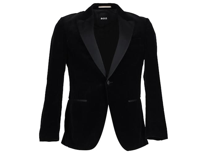 Hugo Boss Boss Tuxedo Jacket in Black Velvet  ref.1049213