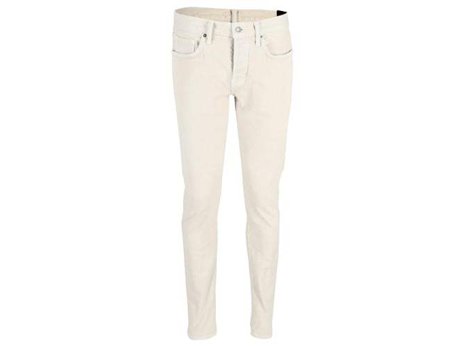Tom Ford Jeans Slim Fit em Algodão Creme Branco Cru  ref.1049215