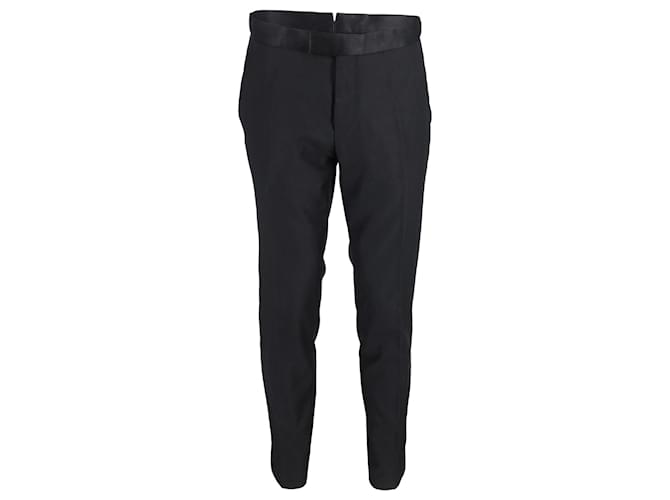Hugo Boss Boss Tailored Trousers in Black Cotton  ref.1049216