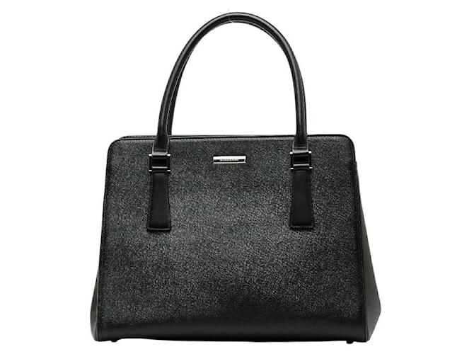 Burberry Leather Handbag Black  ref.1049264