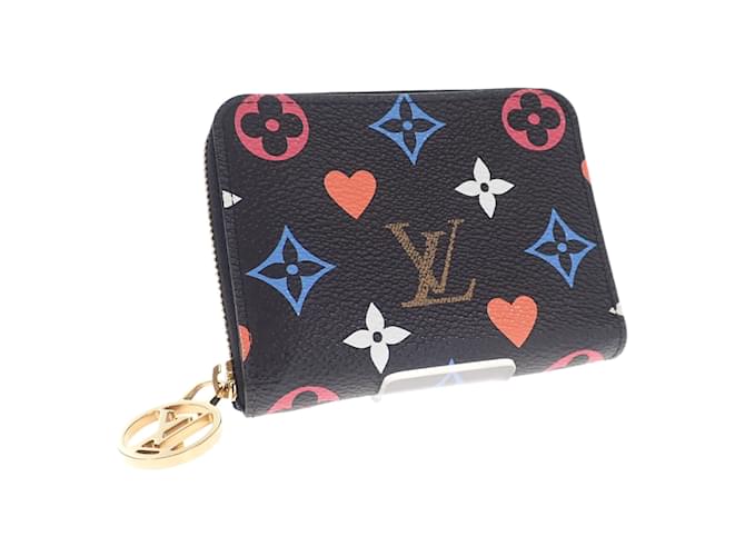 Louis Vuitton Black Canvas Monogram Game On Zippy Coin Wallet Louis Vuitton