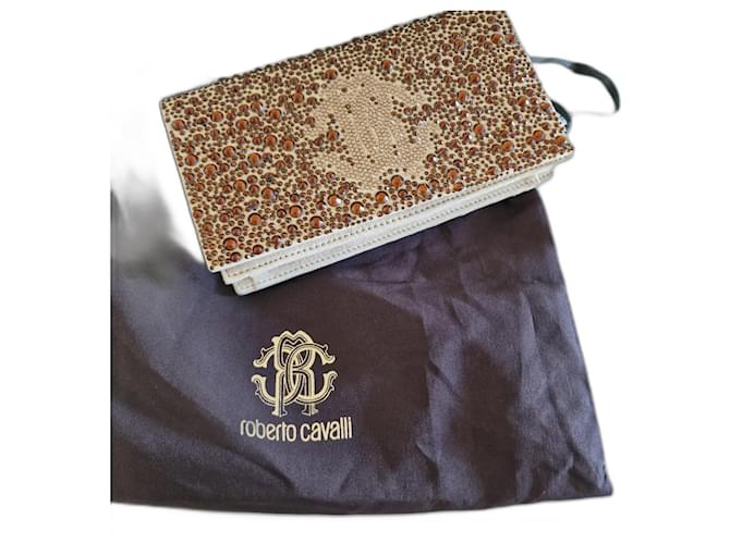 Roberto Cavalli Travel bag Bronze Cloth  ref.1049448