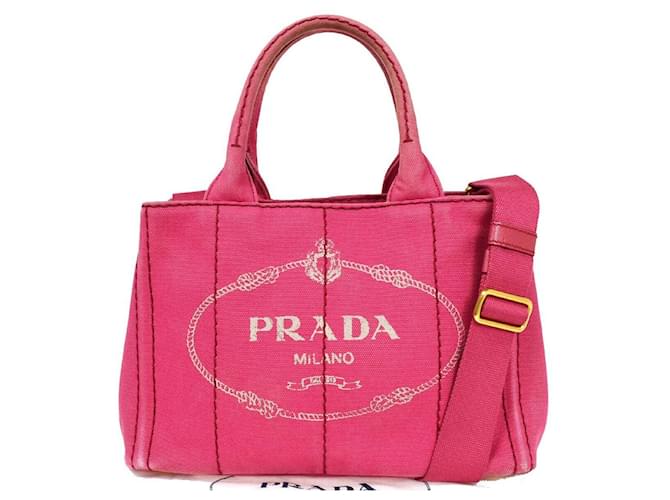 Prada Canapa Pink Cloth  ref.1049526