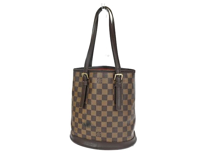 Louis Vuitton Bucket Brown Cloth  ref.1049556