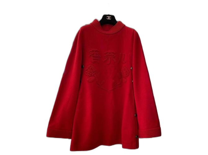 Chanel Minikleid aus Wolle rot