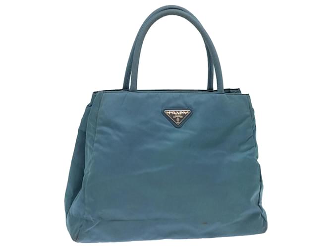PRADA Hand Bag Nylon Blue Auth cl714  ref.1049764
