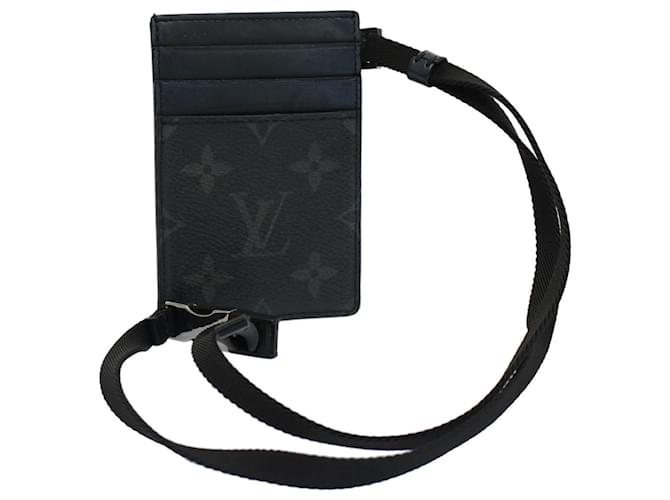  Louis Vuitton Tarjetero doble (Monogram Eclipse Canvas  Leather), Cartera con tarjetero : Ropa, Zapatos y Joyería