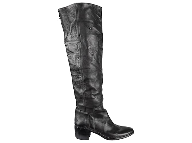 Autre Marque Premiata  High Boots Black Leather  ref.1049840