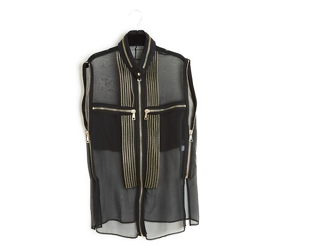 Givenchy SS2011 Seta Cerniere nere FR38/40 Nero