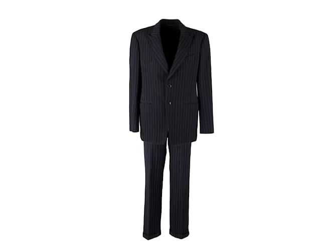 Roberto Cavalli Stripe Suit Black  ref.1049977