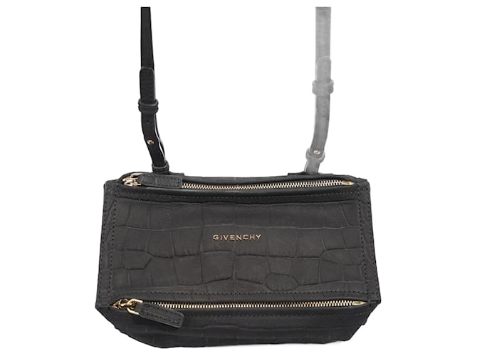 Givenchy Pandora Black Embossed Leather Mini ref.1050047 Joli Closet