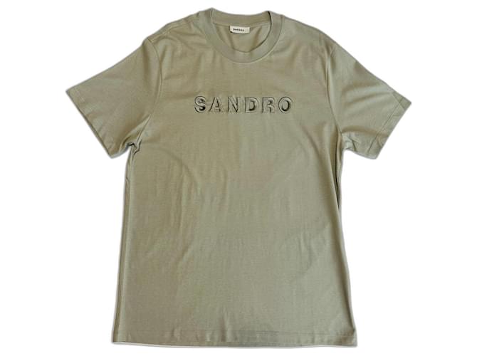 Sandro Camisetas Verde Algodón  ref.1050070