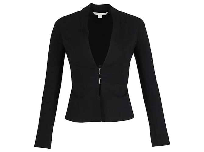 Diane Von Furstenberg Taillierter Blazer aus schwarzer Baumwolle  ref.1050089