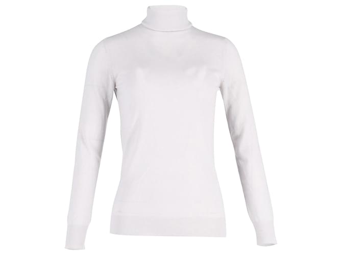 Loro Piana Turtle Neck Fitted Top in Light Grey Cotton  ref.1050091