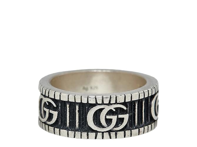 Gucci Anel G com forro GG Marmont Prata Prata Metal  ref.1050123